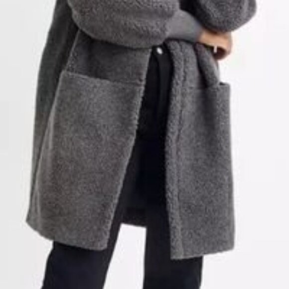 Madewell Bonded Cocoon Sherpa Coat sz L - Picture 8 of 8